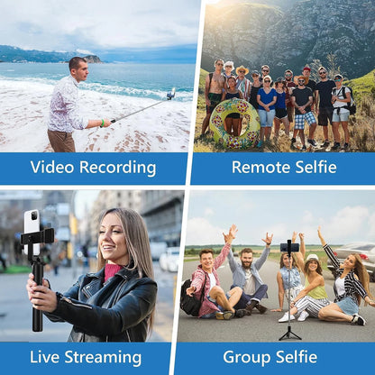 Cmybabee Selfie Stick, Tripod, 40In Retractable Selfie Stick Tripod with Remote, 2 Level Fill Light, Selfie Tripod for Iphone Android